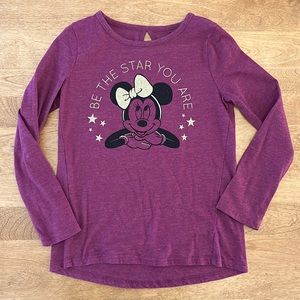 Minnie Mouse maroon LS 6